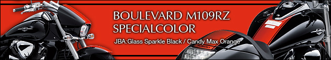 BOULEVARD  M109R SPECIALCOLOR　JBA : Glass Sparle Black / Candy Max Orange